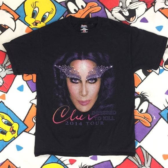 Hanes Tops - Cher 2014 dressed to kill tour shirt